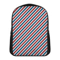 USA Patriotic Striped Pattern Print Casual Backpack