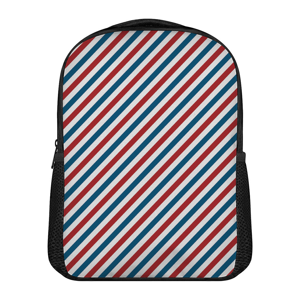 USA Patriotic Striped Pattern Print Casual Backpack