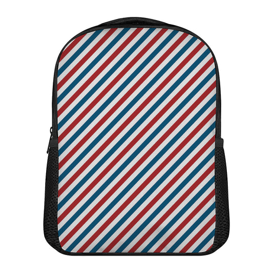 USA Patriotic Striped Pattern Print Casual Backpack