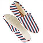 USA Patriotic Striped Pattern Print Casual Shoes