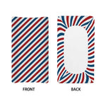 USA Patriotic Striped Pattern Print Changing Pad Cover