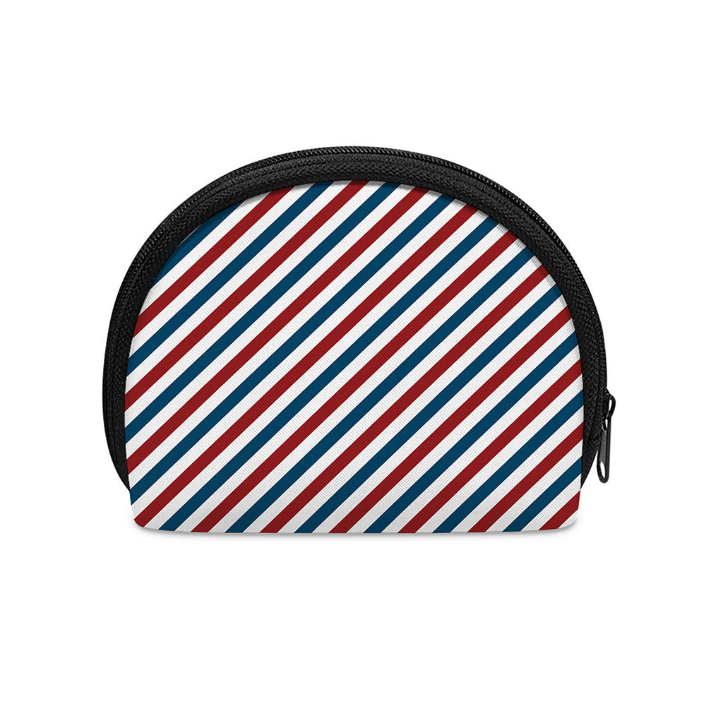 USA Patriotic Striped Pattern Print Coin Purse