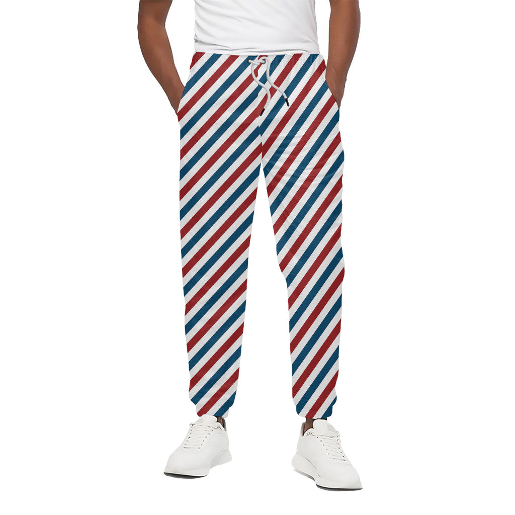 USA Patriotic Striped Pattern Print Cotton Pants