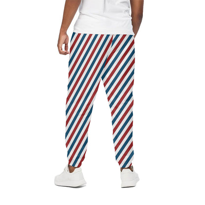 USA Patriotic Striped Pattern Print Cotton Pants