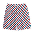 USA Patriotic Striped Pattern Print Cotton Shorts