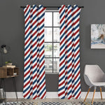 USA Patriotic Striped Pattern Print Curtain