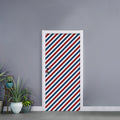 USA Patriotic Striped Pattern Print Door Sticker