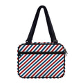 USA Patriotic Striped Pattern Print Double Strap Bible Bag
