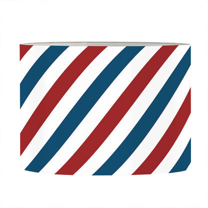 USA Patriotic Striped Pattern Print Drum Lamp Shade
