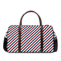 USA Patriotic Striped Pattern Print Duffel Bag