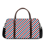 USA Patriotic Striped Pattern Print Duffle Bag