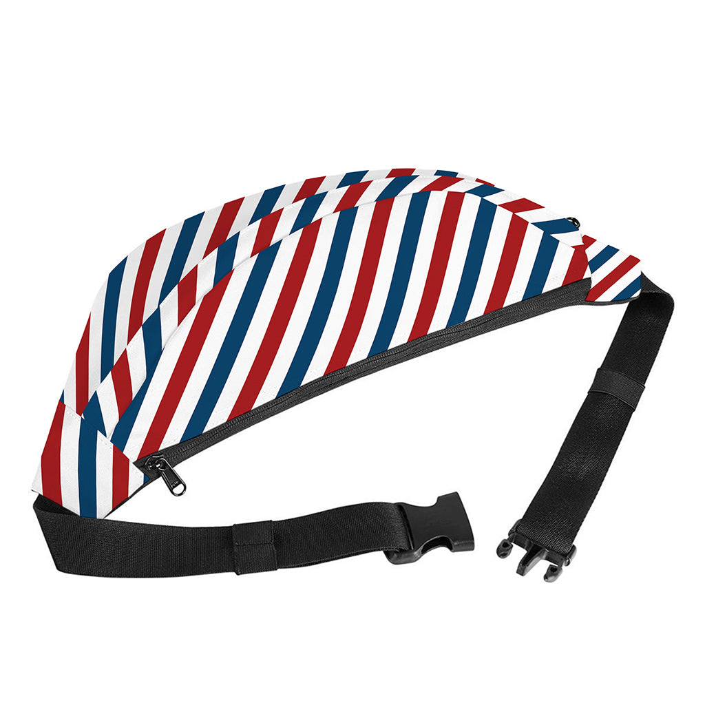USA Patriotic Striped Pattern Print Fanny Pack