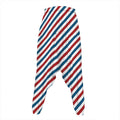 USA Patriotic Striped Pattern Print Hammer Pants