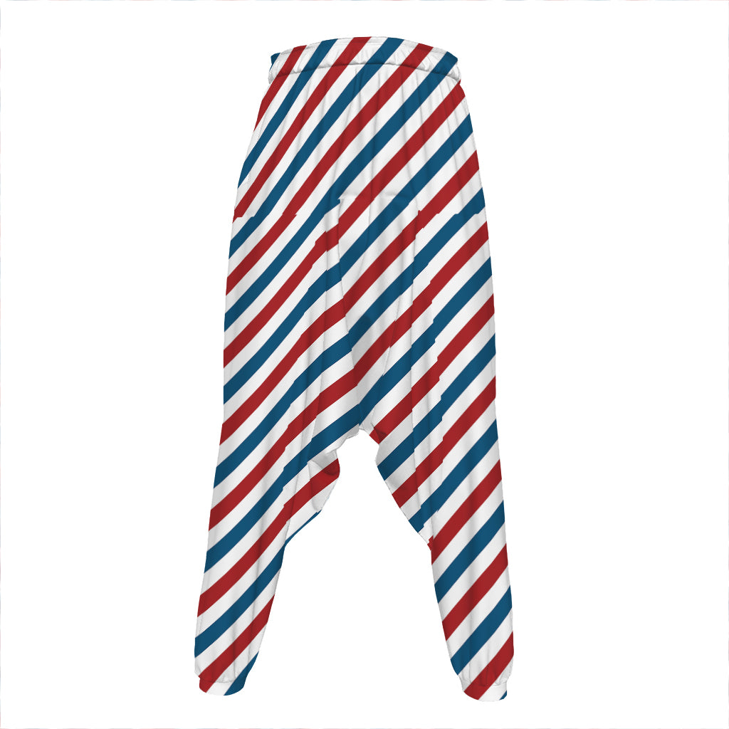 USA Patriotic Striped Pattern Print Hammer Pants