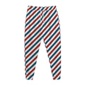USA Patriotic Striped Pattern Print Jogger Pants