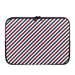 USA Patriotic Striped Pattern Print Laptop Sleeve