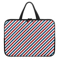 USA Patriotic Striped Pattern Print Laptop Sleeve With Handle