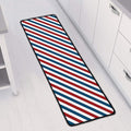 USA Patriotic Striped Pattern Print Long Kitchen Mat