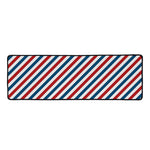 USA Patriotic Striped Pattern Print Long Kitchen Mat