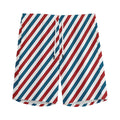 USA Patriotic Striped Pattern Print Men's Athletic Shorts