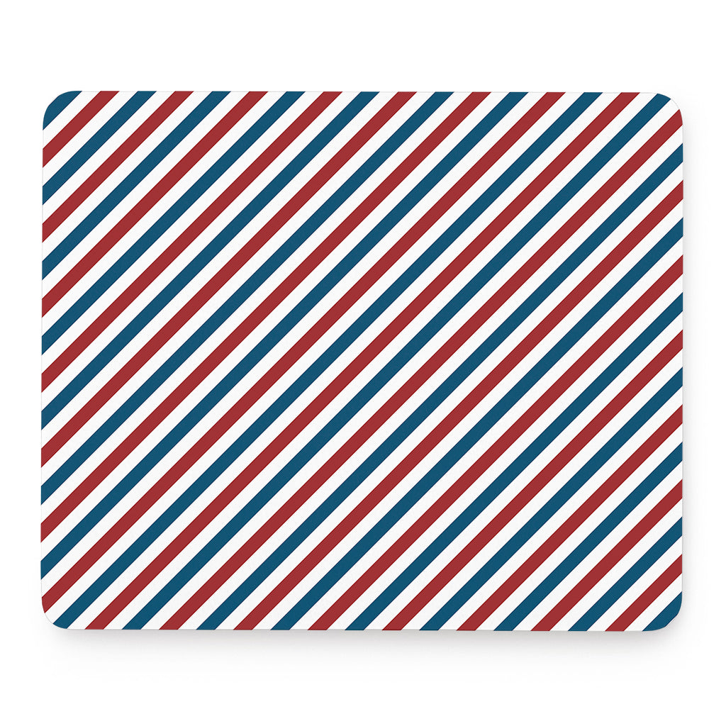 USA Patriotic Striped Pattern Print Mouse Pad