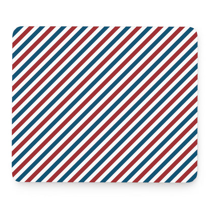 USA Patriotic Striped Pattern Print Mouse Pad