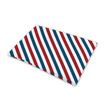 USA Patriotic Striped Pattern Print Pet Cooling Mat Cover