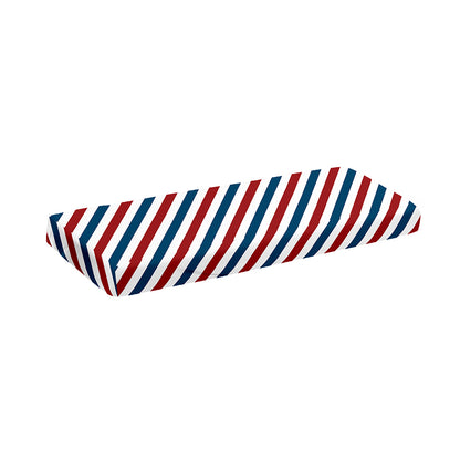 USA Patriotic Striped Pattern Print Piano Keyboard Cover