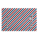 USA Patriotic Striped Pattern Print Placemat