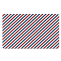 USA Patriotic Striped Pattern Print Polyester Doormat