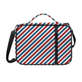 USA Patriotic Striped Pattern Print Shoulder Strap Bible Bag