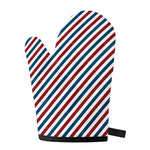 USA Patriotic Striped Pattern Print Single Oven Mitt