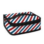 USA Patriotic Striped Pattern Print Small Lunch Bag