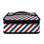 USA Patriotic Striped Pattern Print Small Lunch Bag