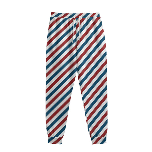 USA Patriotic Striped Pattern Print Sweatpants