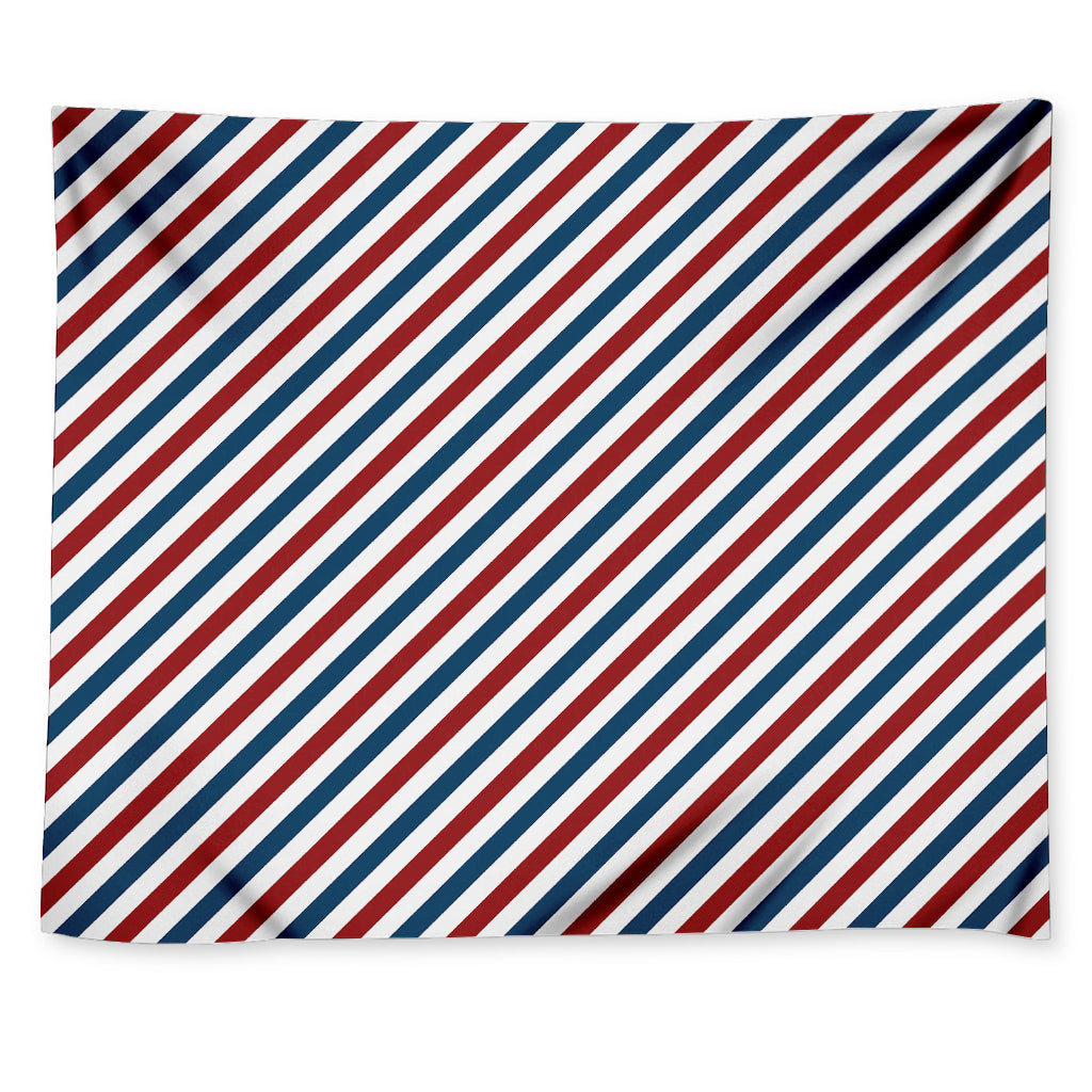 USA Patriotic Striped Pattern Print Tapestry