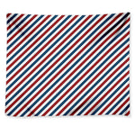 USA Patriotic Striped Pattern Print Tapestry