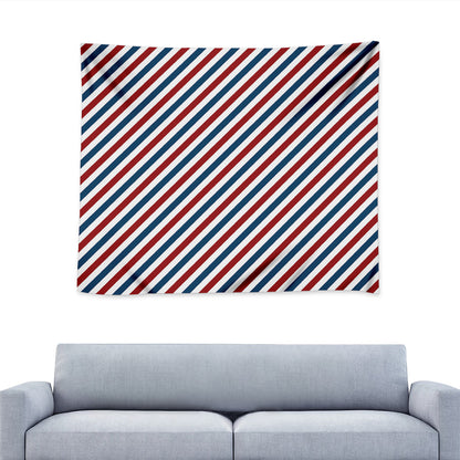 USA Patriotic Striped Pattern Print Tapestry