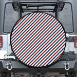 USA Patriotic Striped Pattern Print Tire Cover