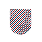 USA Patriotic Striped Pattern Print Toilet Lid Cover
