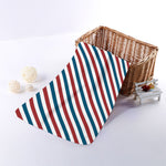 USA Patriotic Striped Pattern Print Towel