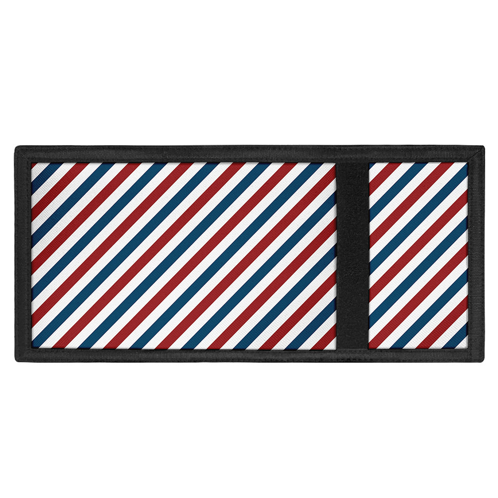 USA Patriotic Striped Pattern Print Trifold Wallet