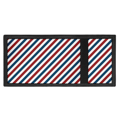 USA Patriotic Striped Pattern Print Trifold Wallet