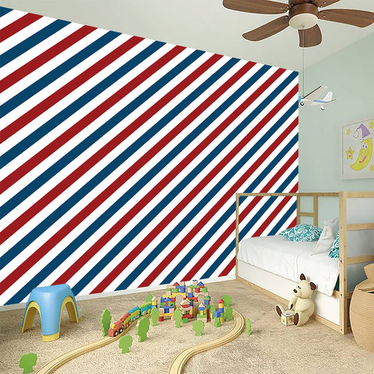 USA Patriotic Striped Pattern Print Wall Sticker