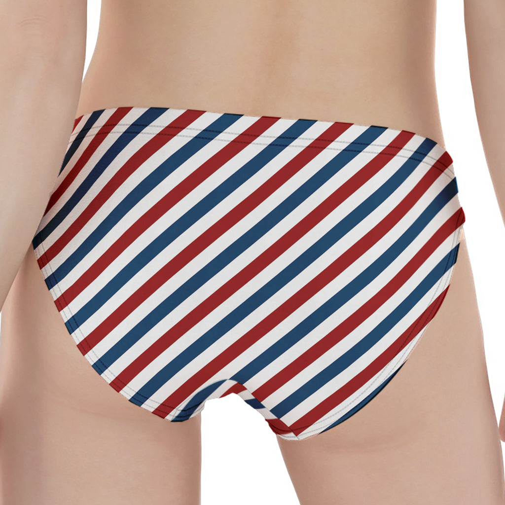 USA Patriotic Striped Pattern Print Women's Panties