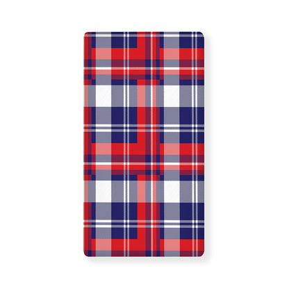 USA Plaid Pattern Print Baby Crib Sheet