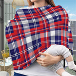 USA Plaid Pattern Print Baby Seat Cover