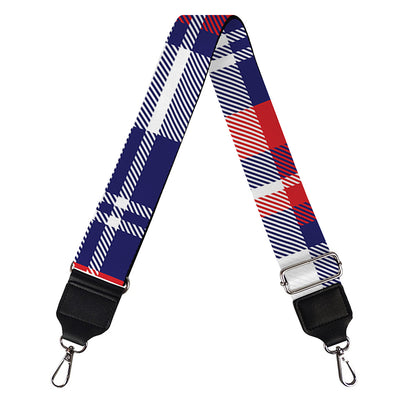 USA Plaid Pattern Print Bag Strap