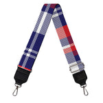 USA Plaid Pattern Print Bag Strap