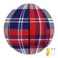 USA Plaid Pattern Print Basketball